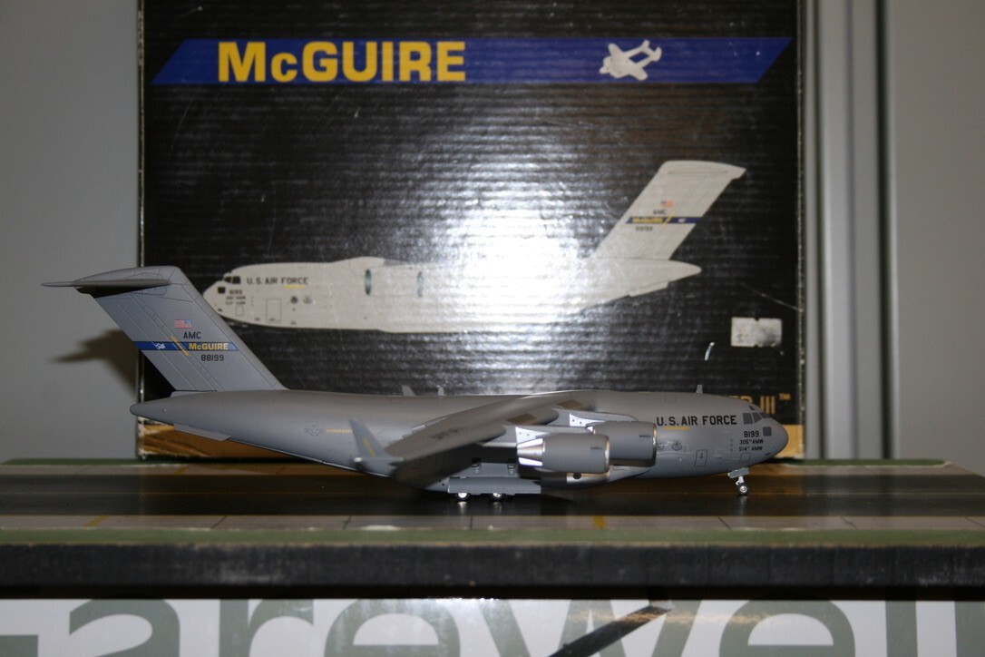 Gemini Jets 1:200 USAF Boeing C-17 Globemaster III 08-8199 (G2AFO203) ‘McGuire’