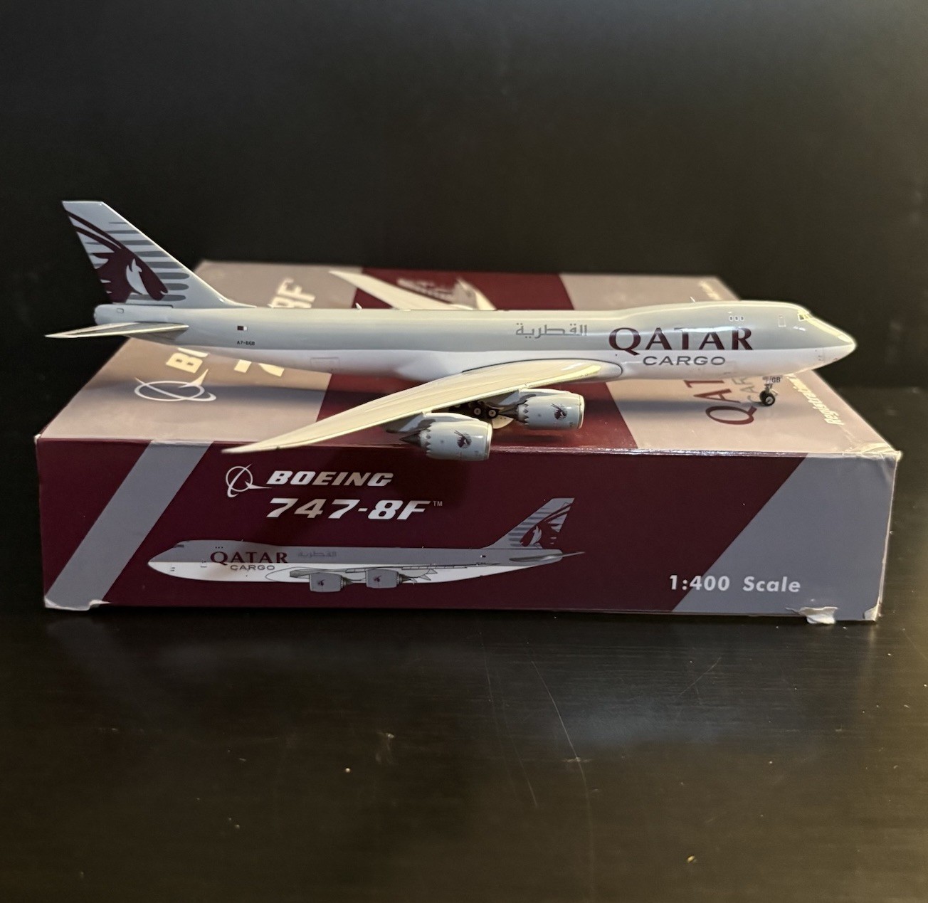 Phoenix Model 1:400 Qatar Cargo Boeing 747-8F 04159 A7-BGB Scale Diecast Plane