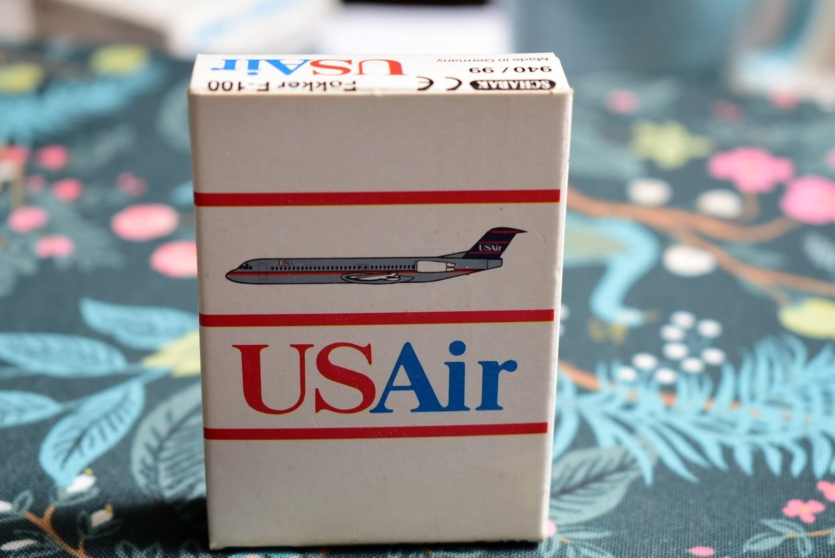 1:600 SCHABAK 940/99 US Airways Fokker F-100 Diecast Metal Plane