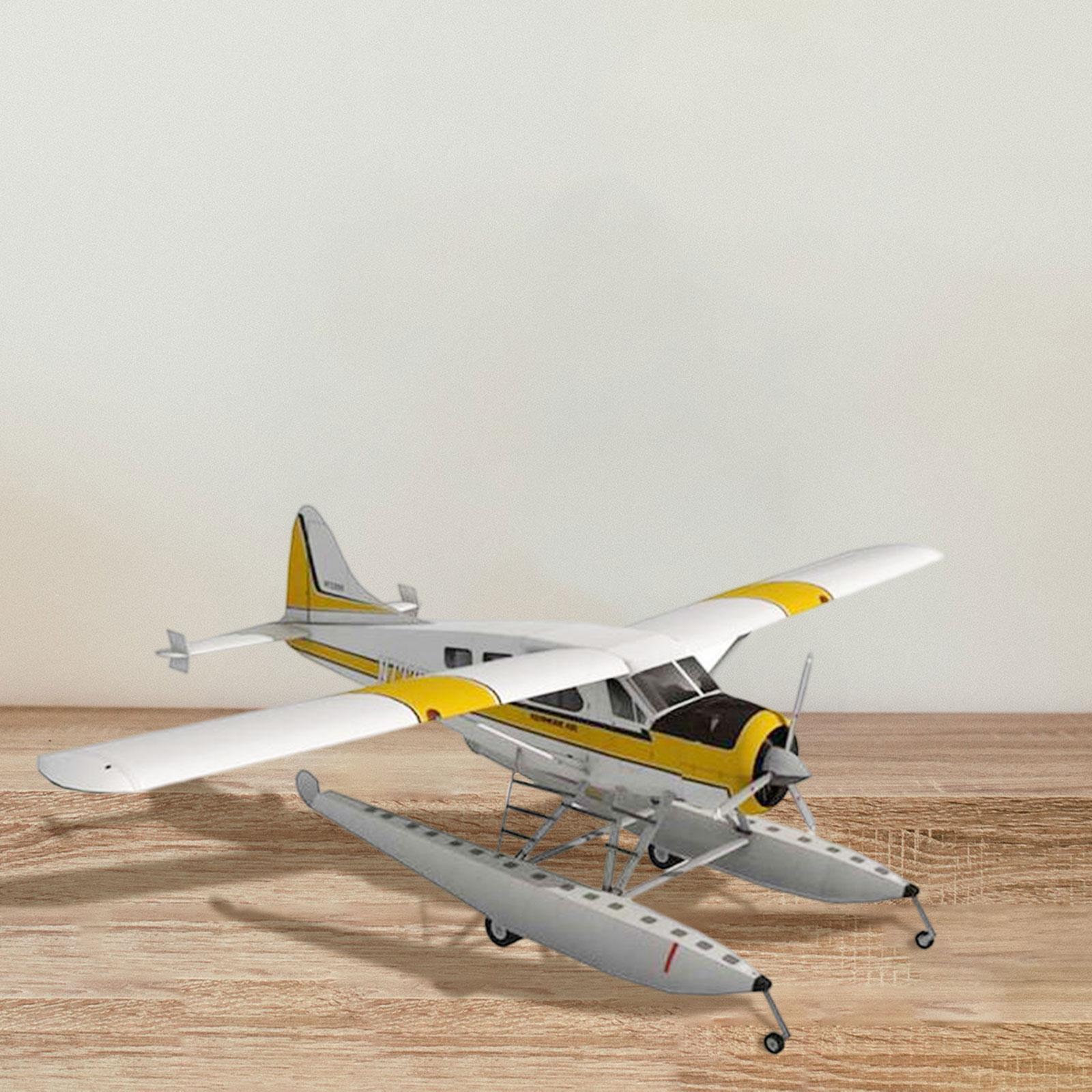 DIY Airplane Kits 1:32 Scale Float Seaplane Model for Gifts Adults Men Women