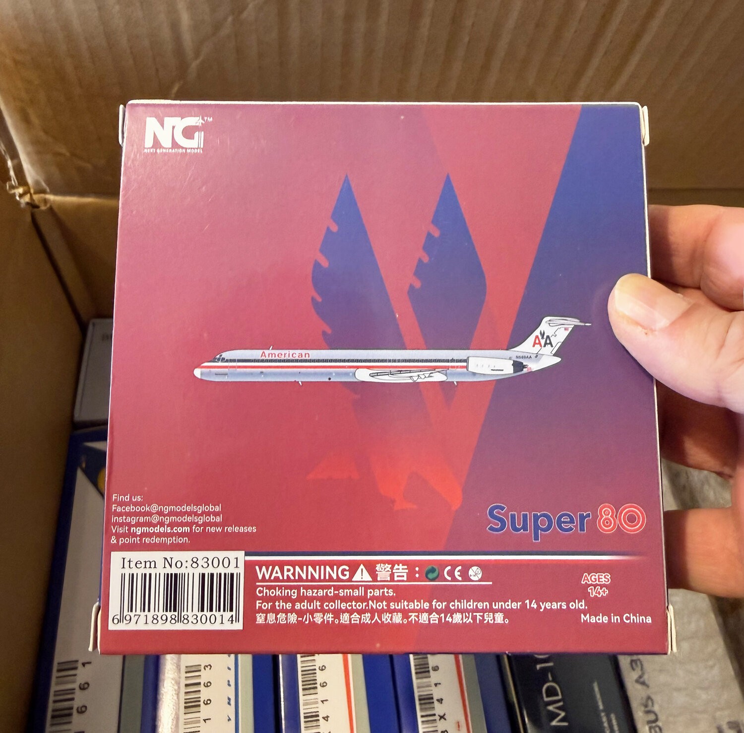 NG Models American Airlines MD-83 N589AA 1:400