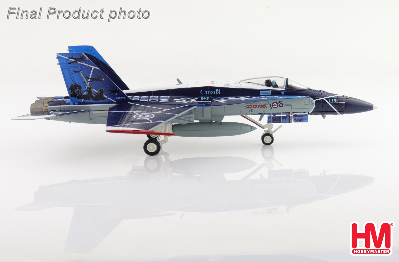 Hobby Master HA3589 RCAF CF-188 ‘100th Anniversary Scheme’ 2024 1/72 Scale Model