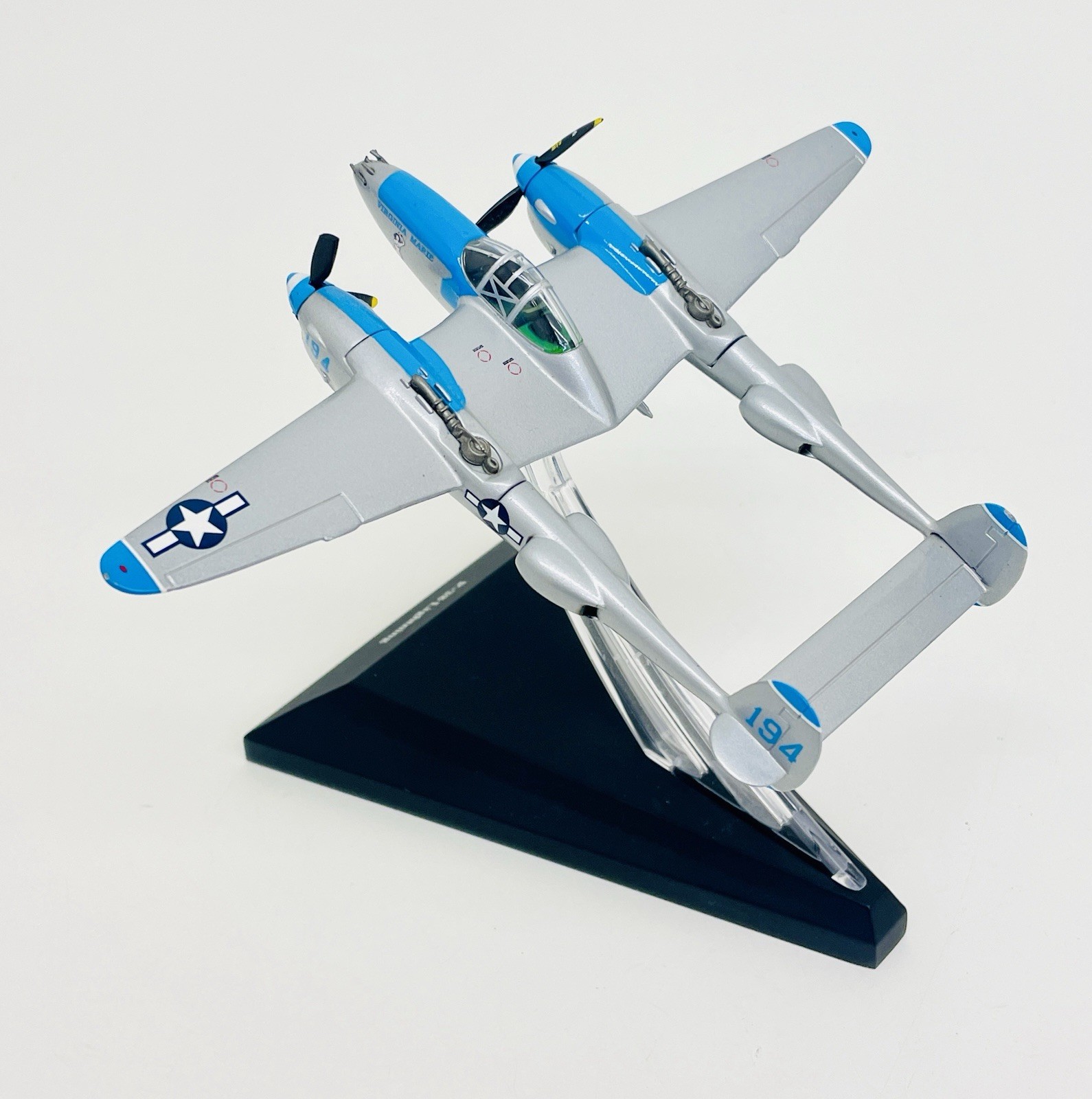 Franklin Mint Armour 1:100 P-38 Lightning Diecast Plane M11E280 Damaged