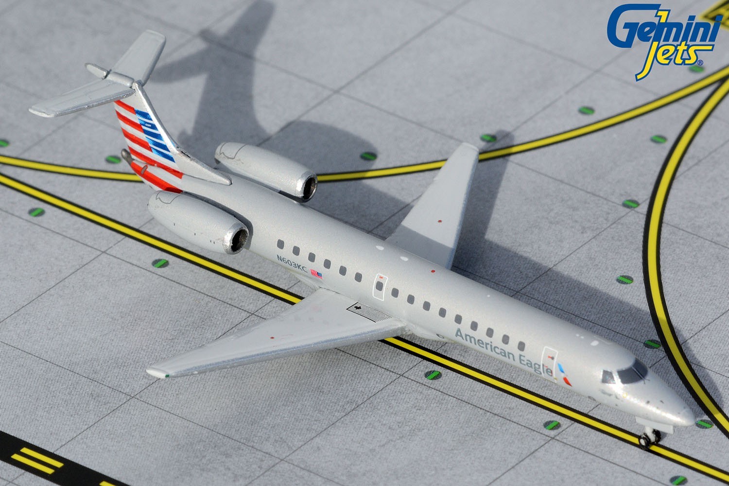 American Eagle Embraer ERJ-145 N603KC GeminiJets GJAAL2035 Scale 1:400 RARE
