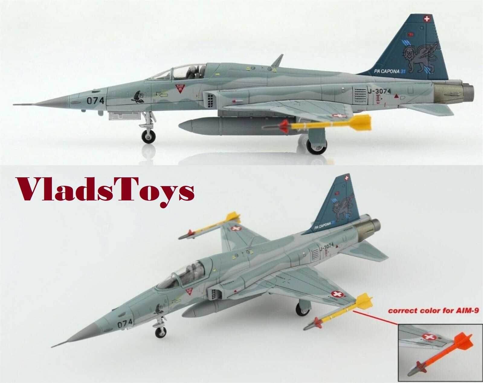 Hobby Master 1/72 F-5E Tiger II Swiss AF LVb Fl 31 J-3074 Sqd Disbandment HA3360
