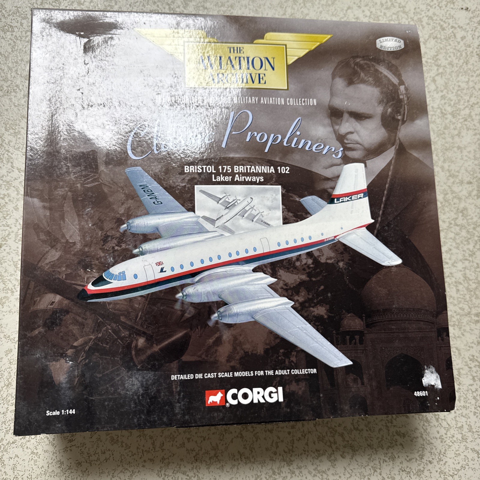 CORGI Aviation Archive 1:144 Bristol 175 Britannia 102 Laker Airways AA48601