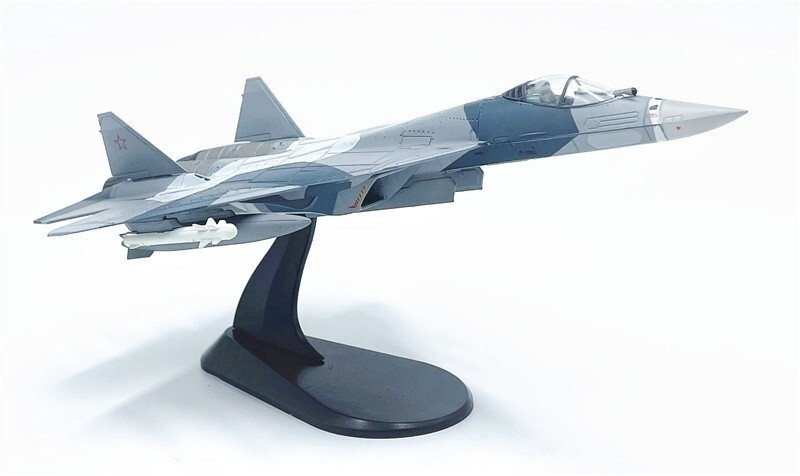 Wltk Russia Sukhoi Su-57 Felon Stealth Fighter Camouflage 1/100 Diecast Model