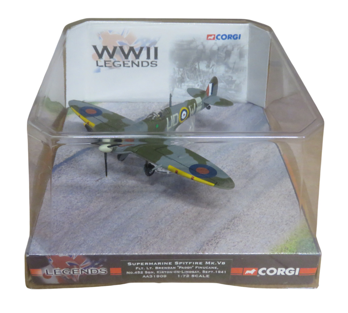 Corgi Aviation Archive Legends AA31909 1/72 Supermarine Spitfire Mk V No.452 SQN