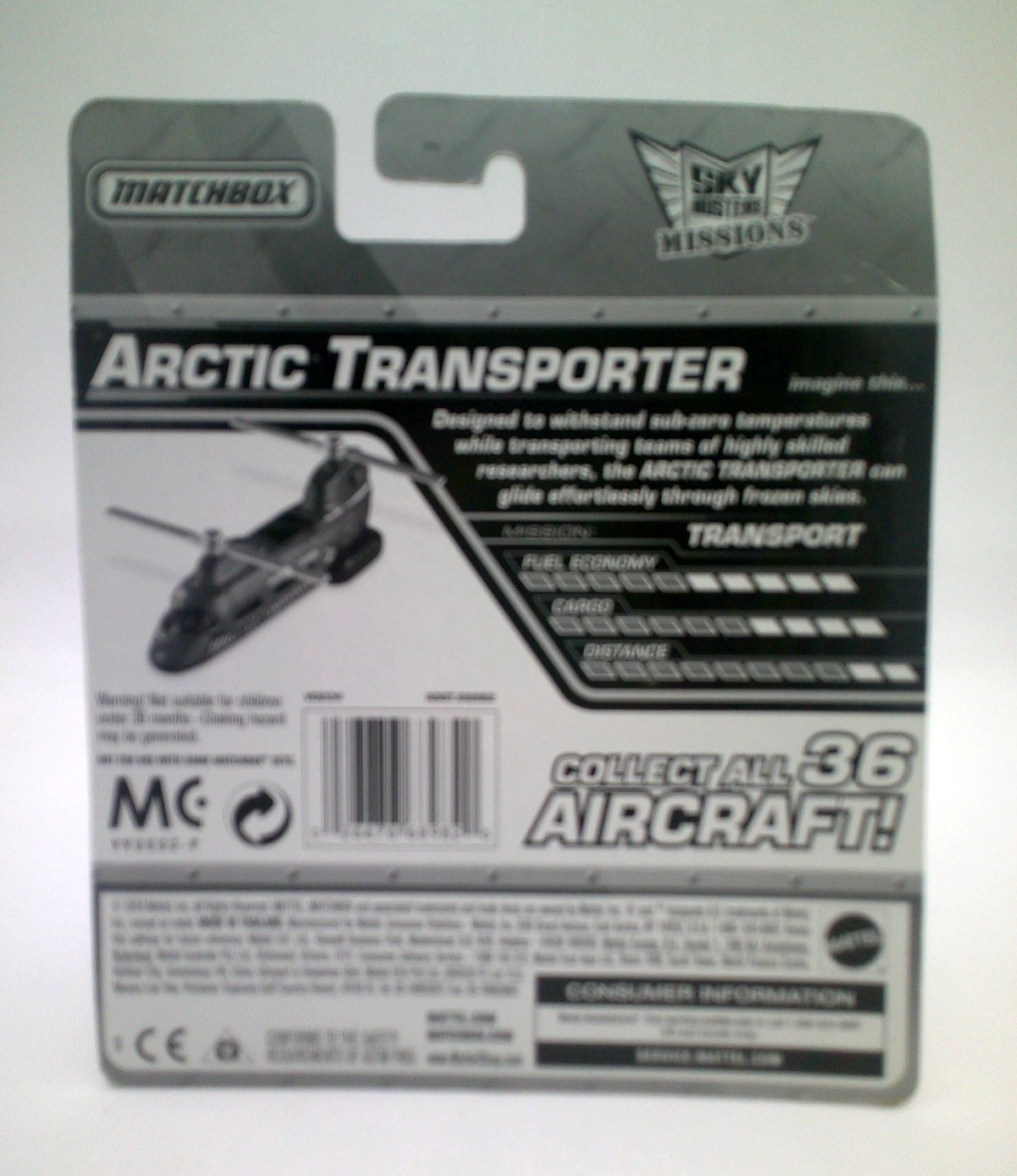Matchbox 2010 SKY BUSTERS MISSIONS “ARCTIC TRANSPORTER” – Blue