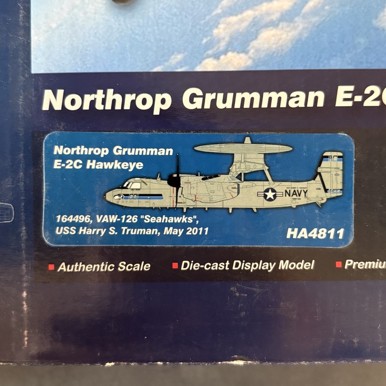 Hobby Master HA4811 1/72 E-2C Hawkeye US Navy AC-601 VAW-126 Seahawks USS Truman