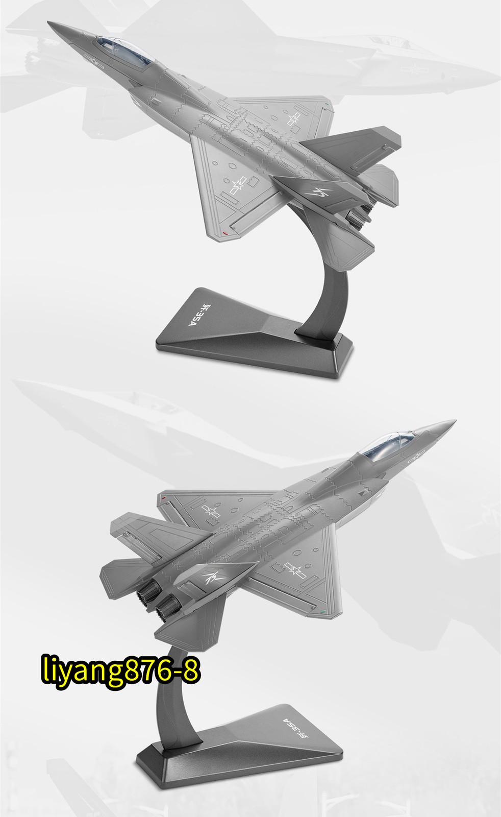 75th Anniversary 1:64 J35A Aircraft Plane Model Fighter Jet Diecast Figure Toys