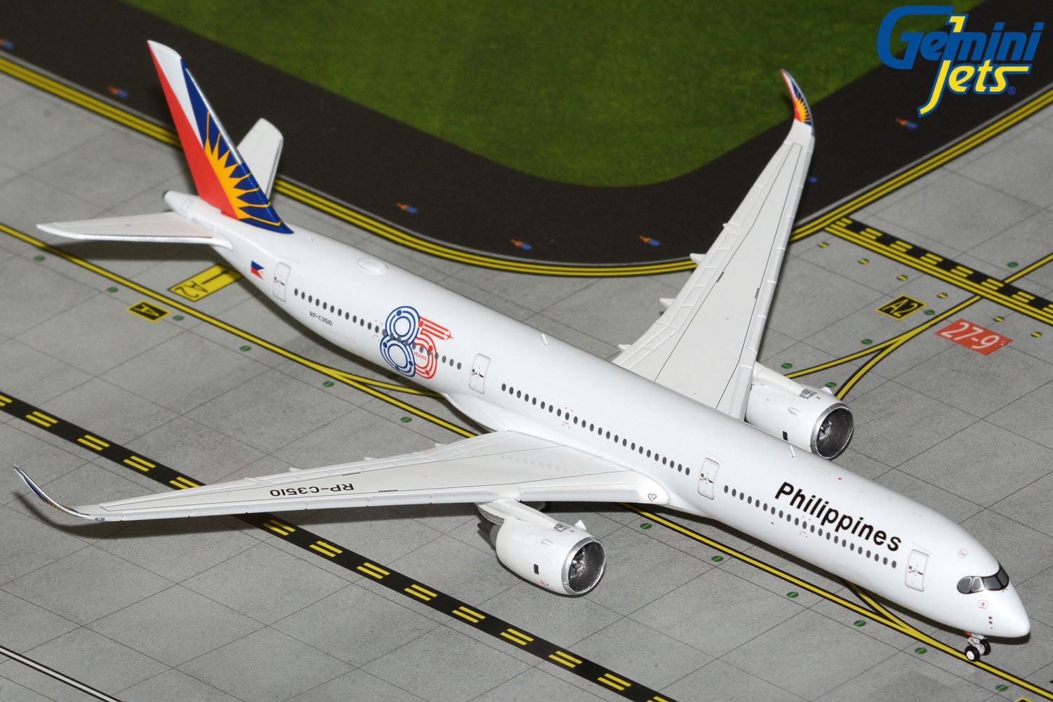 Philippine Airlines Airbus A350-1000 RP-C3510 85 Years GeminiJets GJPAL2397