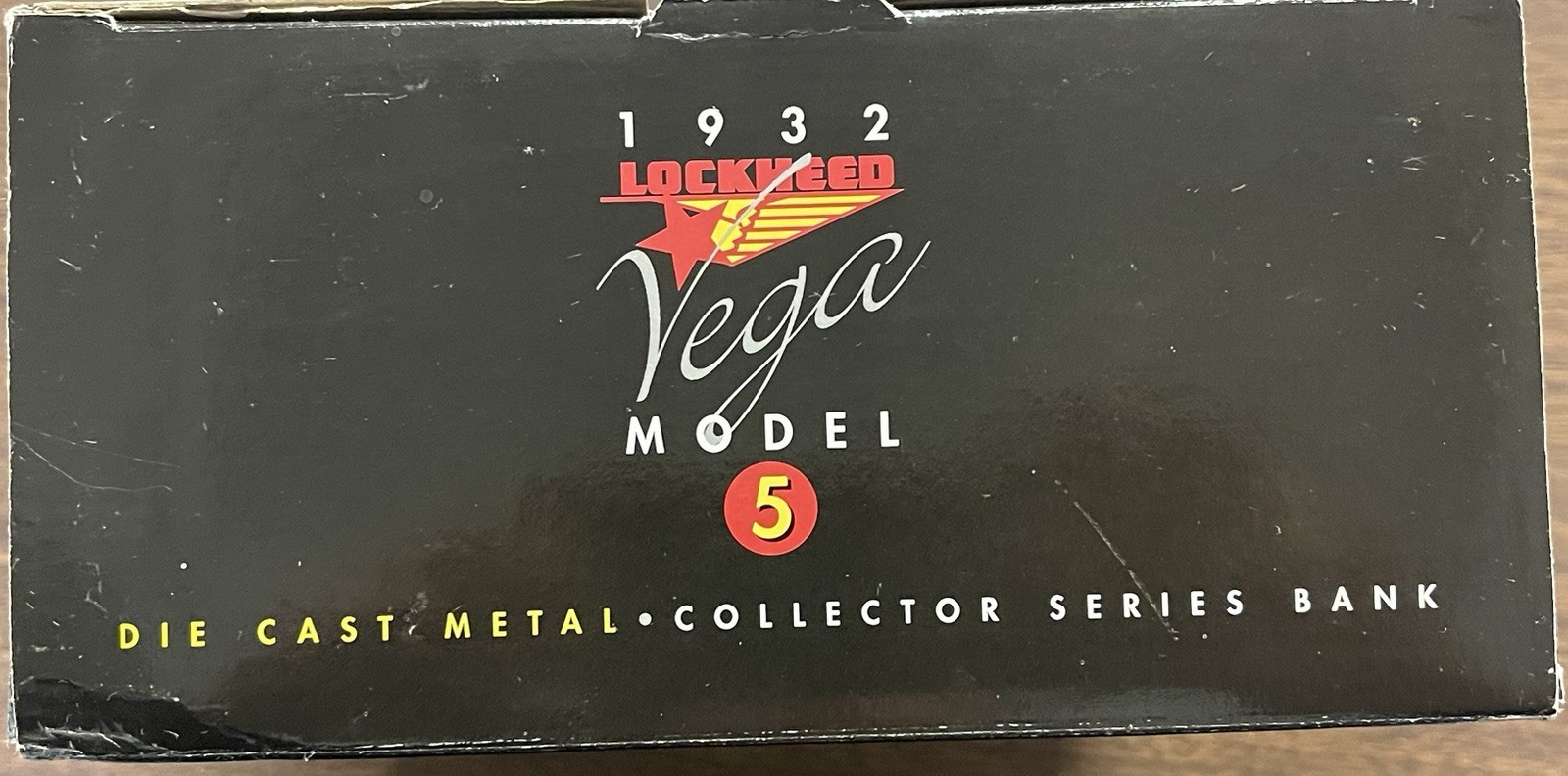 Liberty Classics 1932 Lockheed Vega Model 5 Signal Gasoline Airplane Bank NIB