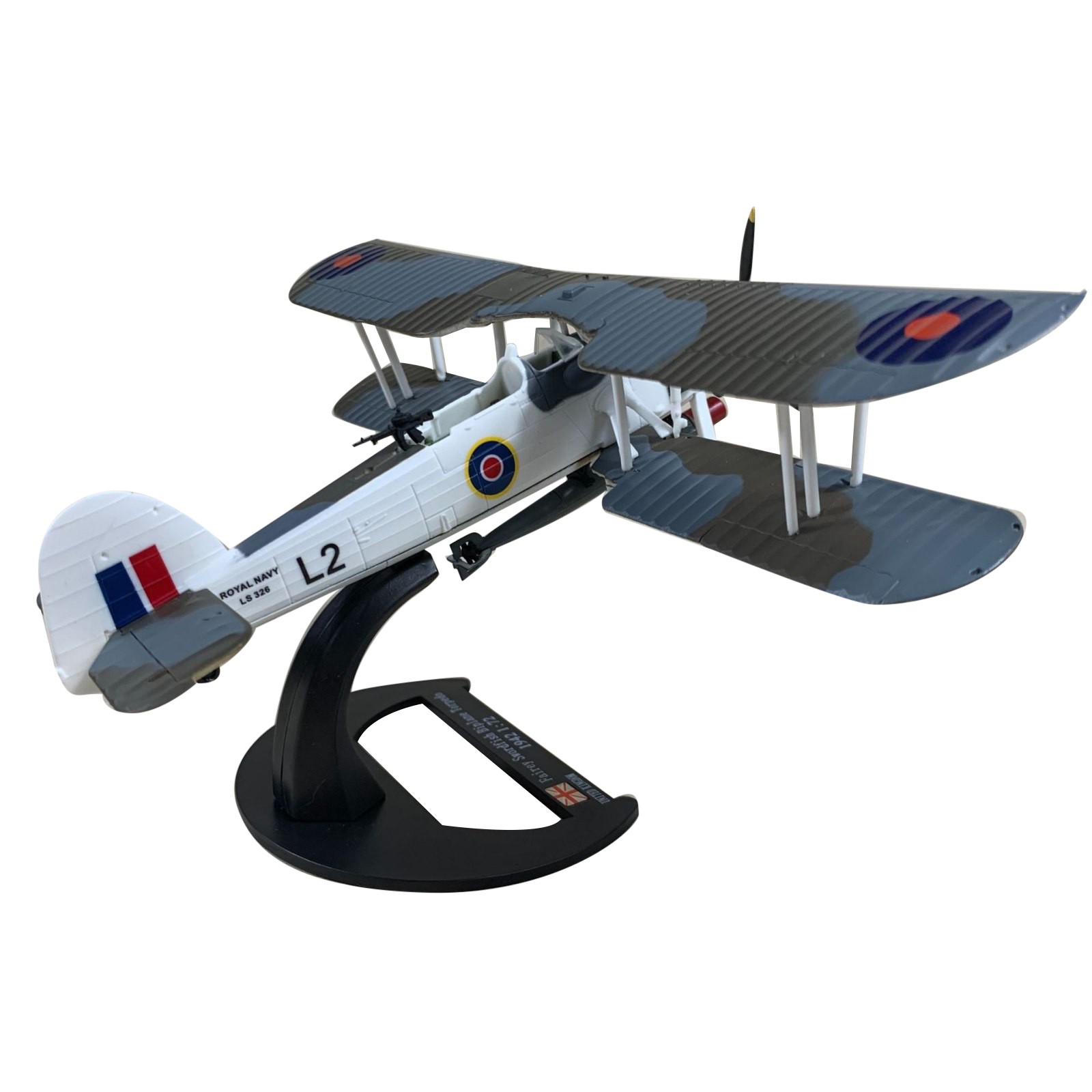 1/72 Scale WWII British Navy Fairey Swordfish Aircraft Finished Model Toy Gift