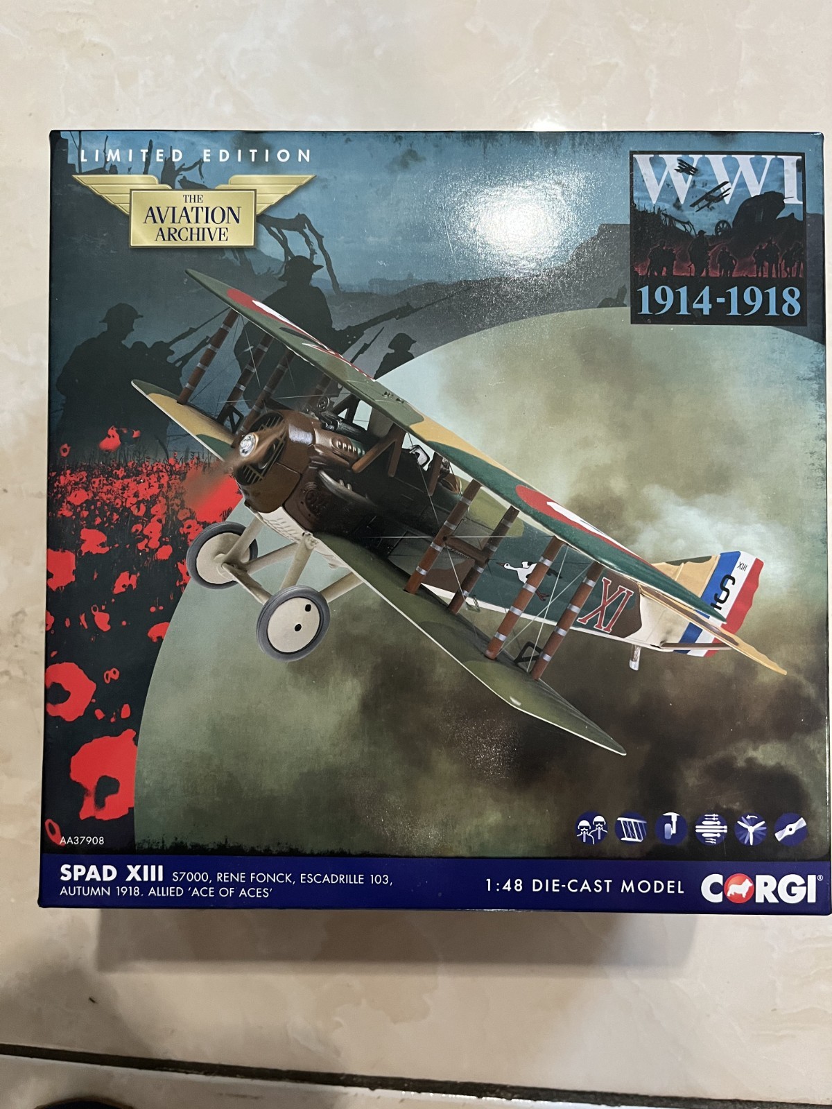 CORGI: SPAD S.XIII S7000 RENE FONCK ESCADRILLE 103 “AA37908” 1:48