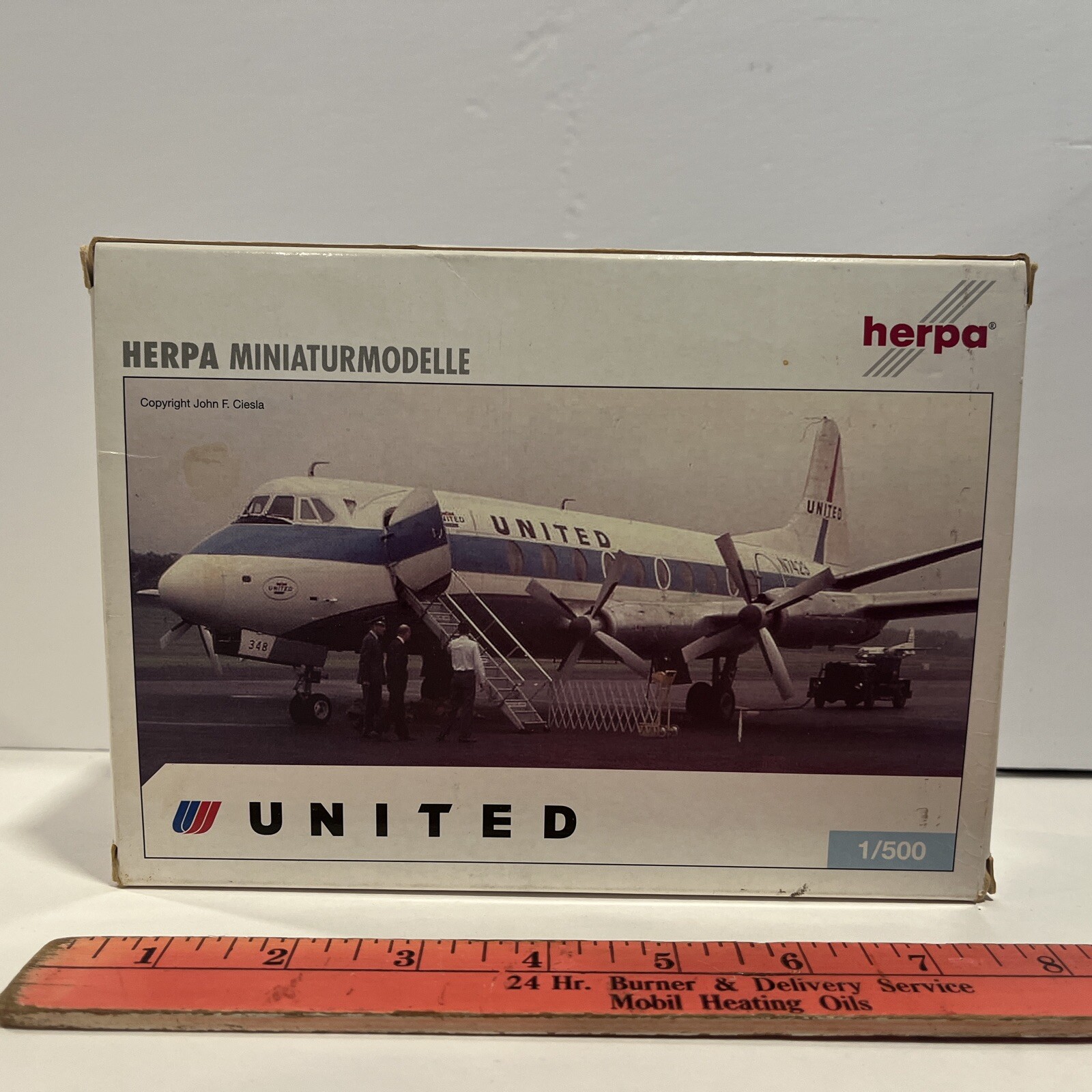 1:500 Herpa United Airlines Boeing 747 Vickers 745 Toy Model Display Airplane