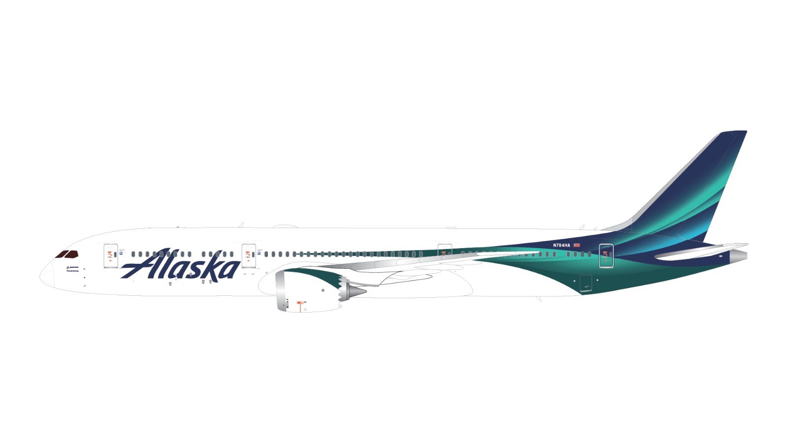 Alaska Airlines Boeing 787-9 N784HA GeminiJets G2ASA1501 Scale 1:200 PRE-ORDER