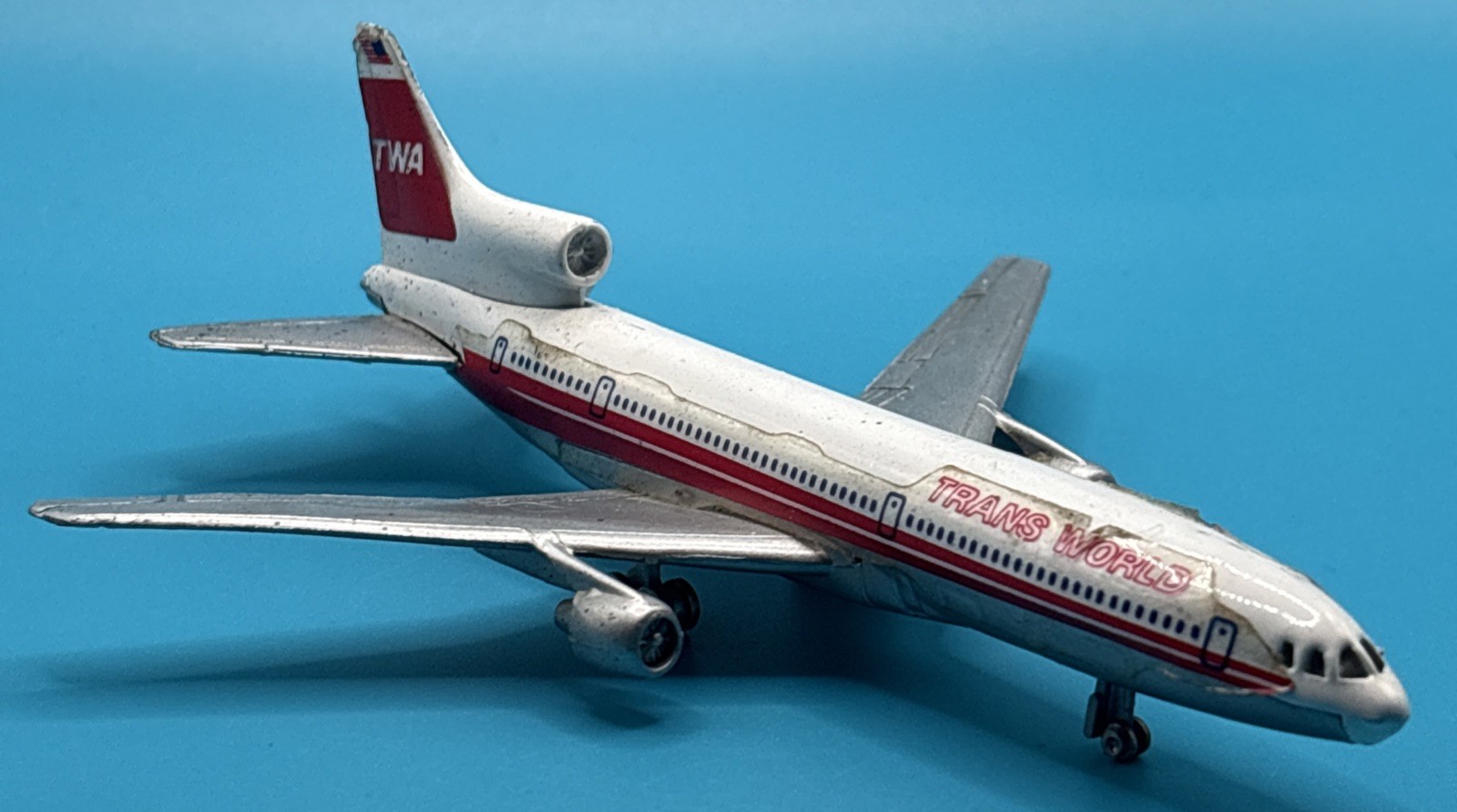 Lockheed L-1011 Tri-Star, TWA Trans World Airlines Made in Hong Kong Lintoy