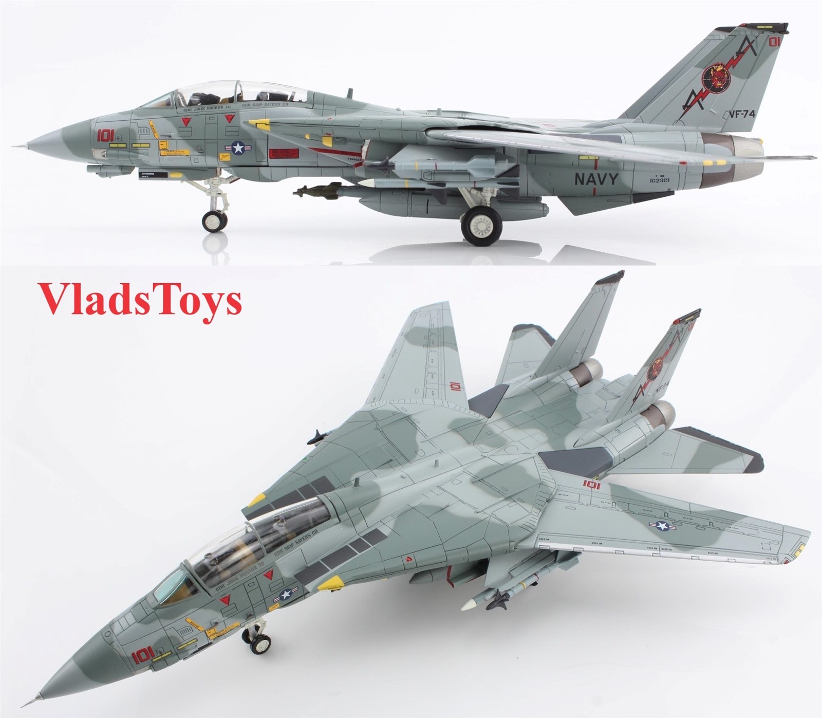 Hobby Master 1/72 Grumman F-14B Tomcat USN VF-74 Be-Devilers AA101 1994 HA5247
