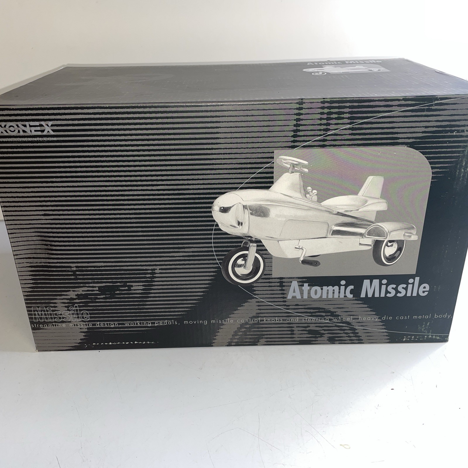 Xonex Atomic Missile 1958 Murray Working Pedals Control Knobs Heavy Die Cast