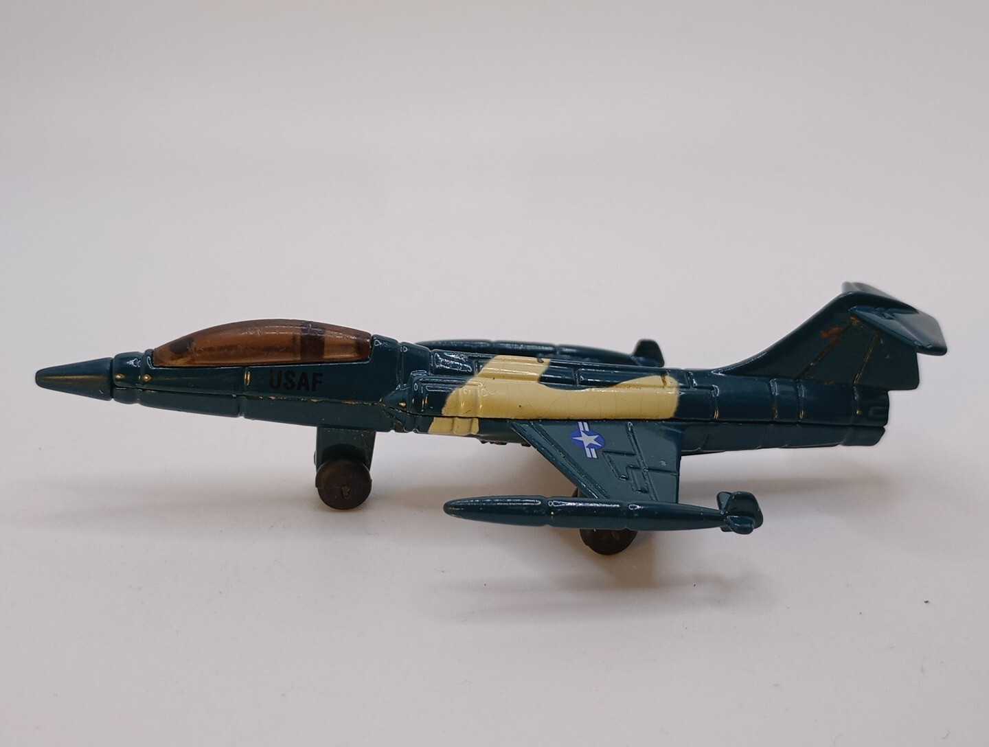 VTG. 1983 Zee Toys U.S.A.F. Lockheed F-104 Starfighter Diecast Jet China