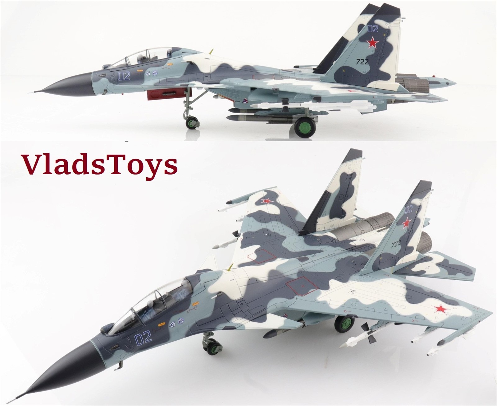 Hobby Master 1/72 Su-30MK Flanker-C Russian AF Blue 02 Moscow Russia HA9504