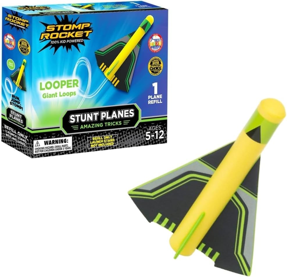 Exciting Stunt Airplane Refill for Kids – Kid-Powered Fun Up To 100 Feet!