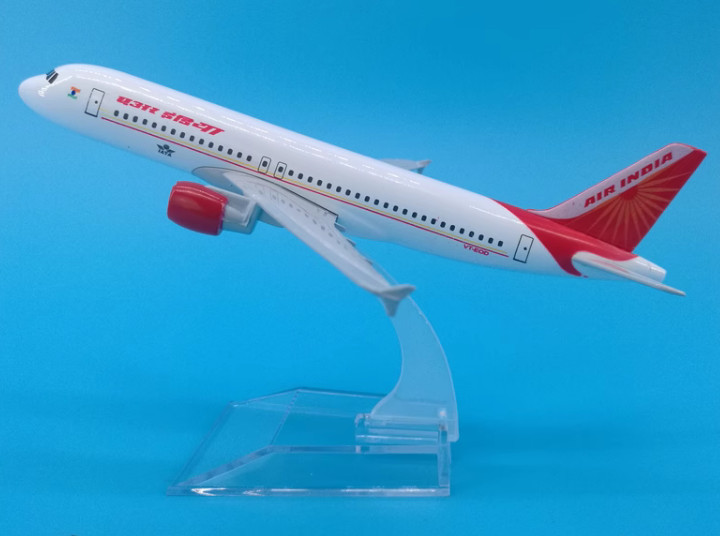 16CM AIR INDIA AIRBUS A320 Passenger Airplane Plane Aircraft Metal Diecast Model