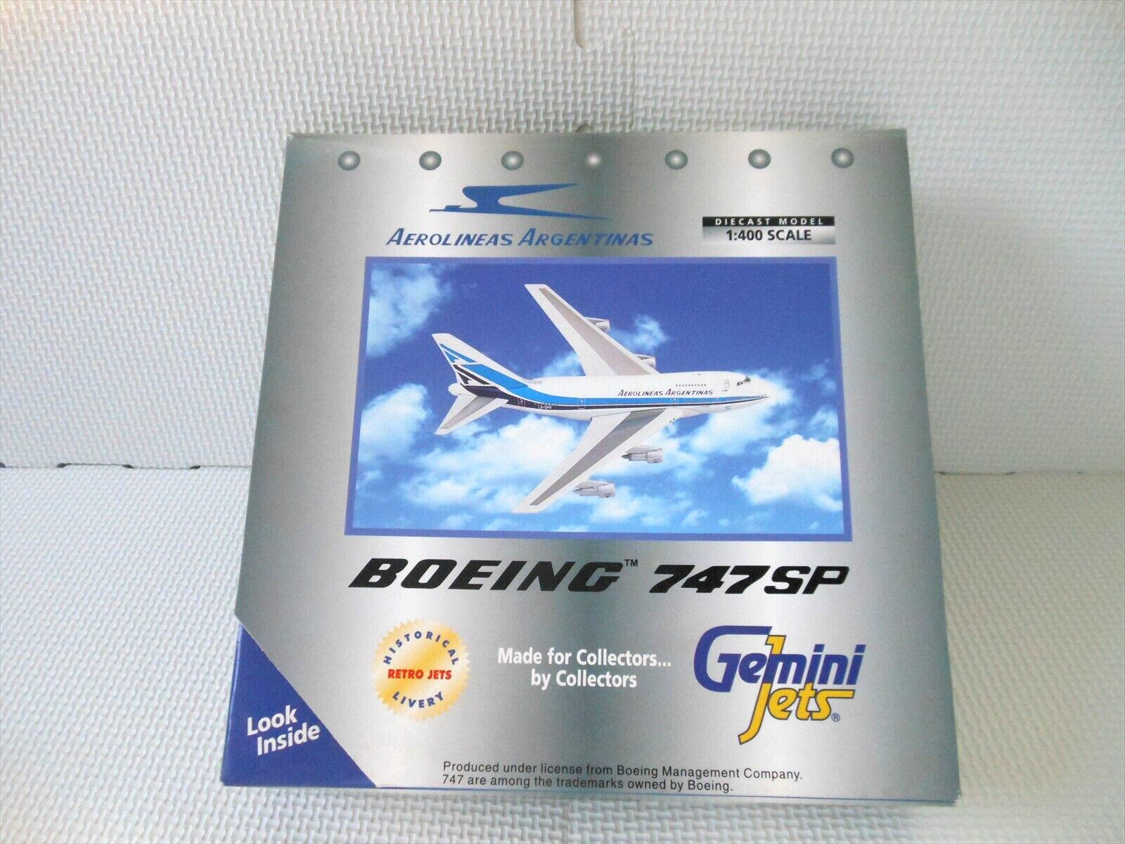 Gemini Jets Airplane Model Aerolineas Argentinas Boeing B747SP LV-OHV 1:400 Toy