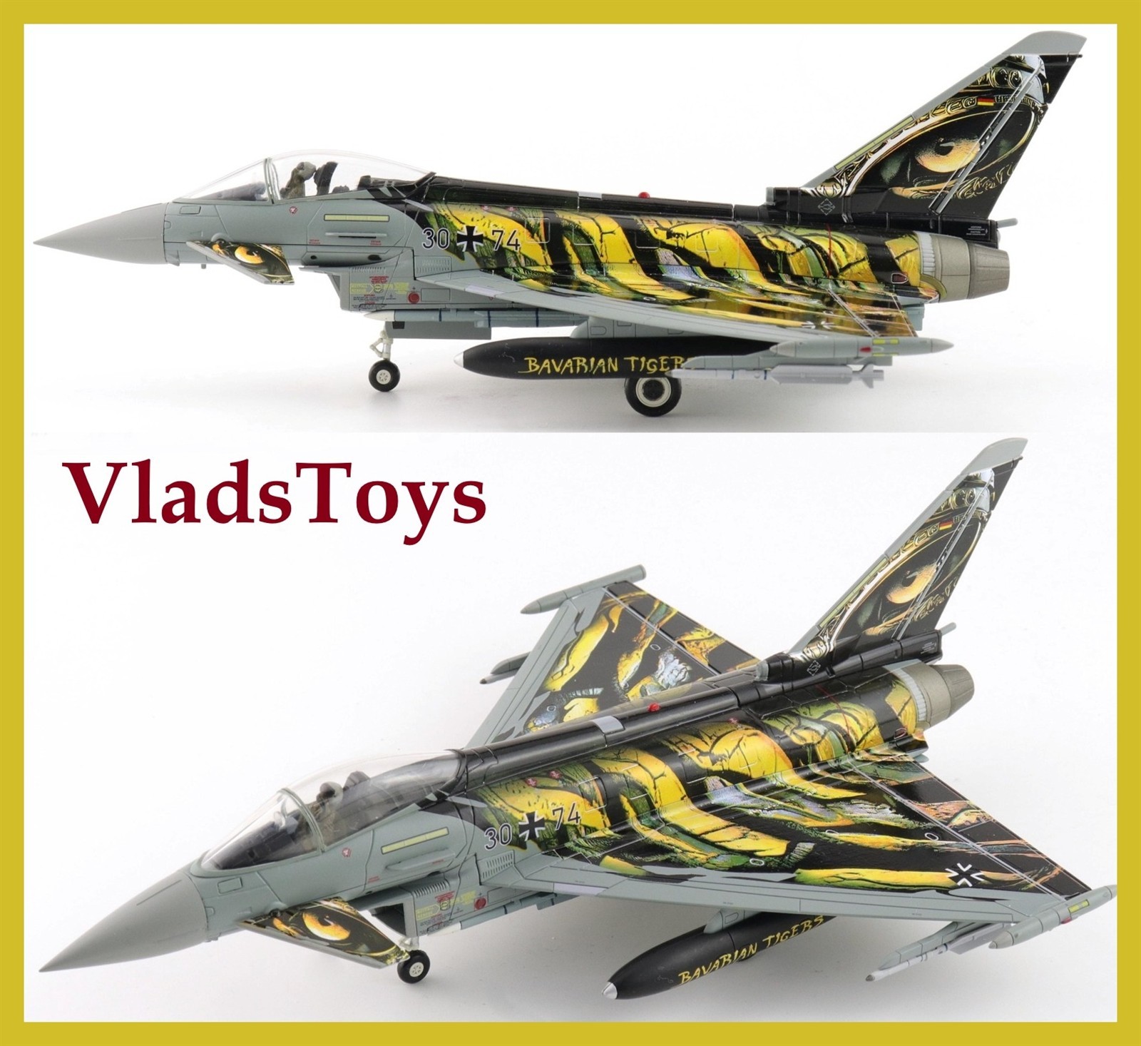 Hobby Master 1/72 EF-2000 Typhoon Luftwaffe Bavarian Tigers Castle Tiger HA6631