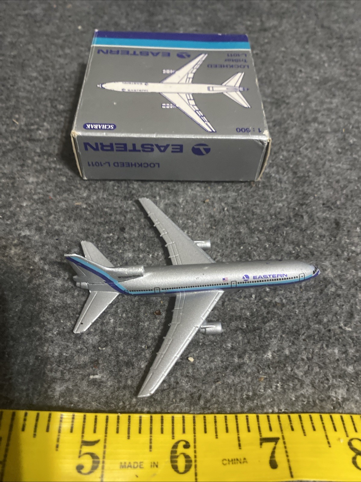 Schabak Lockheed TriStar L-1011 Eastern Airplane In Box 1/600 Scale Diecast