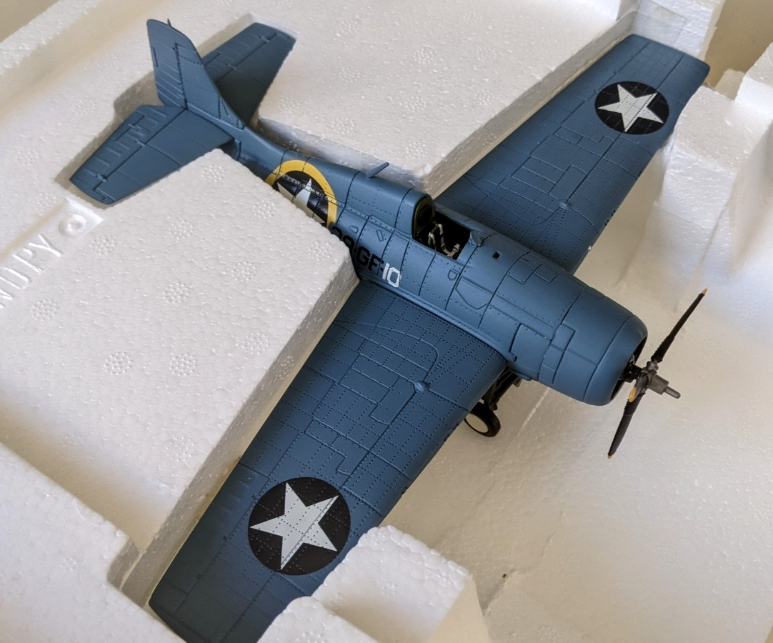 FRANKLIN MINT B11E371 1:48 F4F-4 Wildcat USS Santee “”Operation Torch”” Navy #49