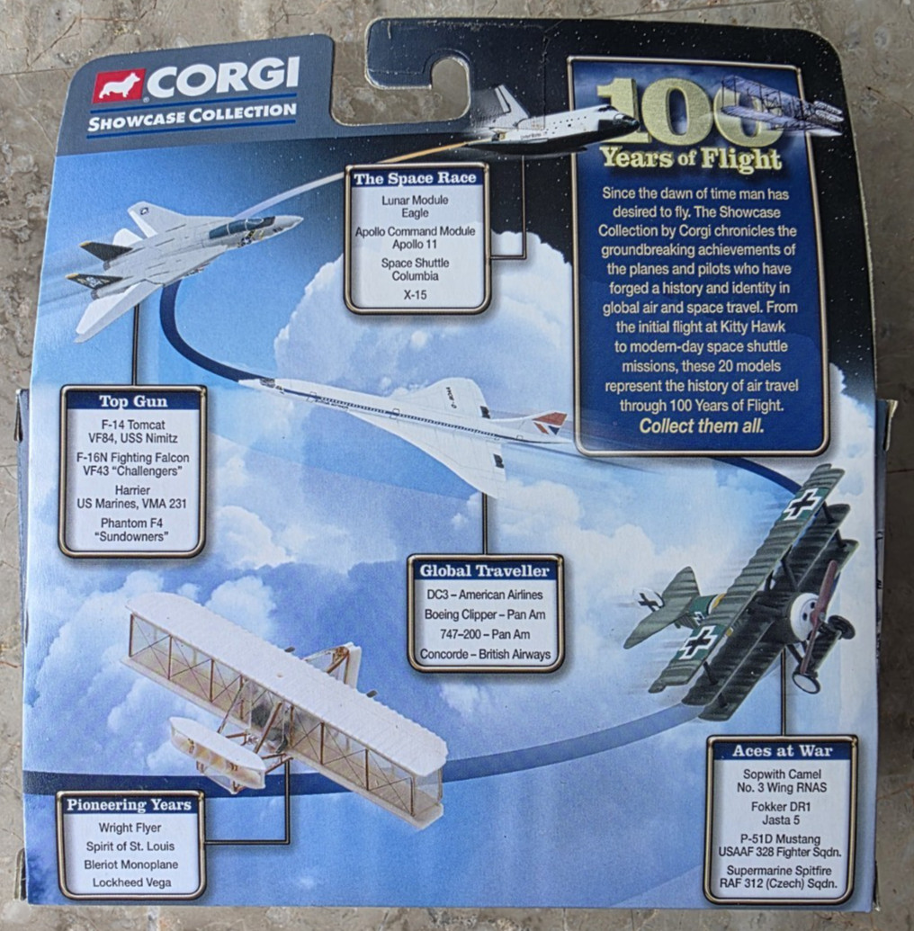 VTG New 2003 Corgi 100 Years of Flight Wright Flyer Diecast Kitty Hawk #CS90110