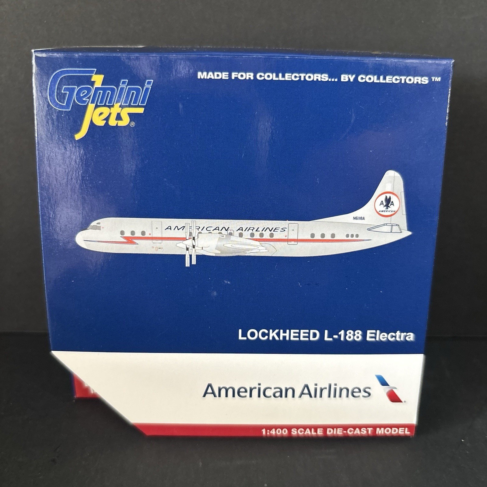 GeminiJets 1:400 American Airlines L-188A Electra N6118A GJAAL1718 Scale Model
