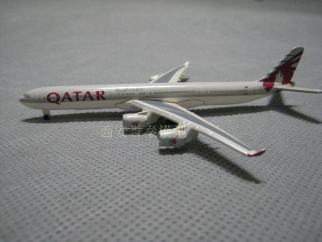 NEW 1:600 Metal QATAR Airways AIRBUS A340-600 Diecast Model