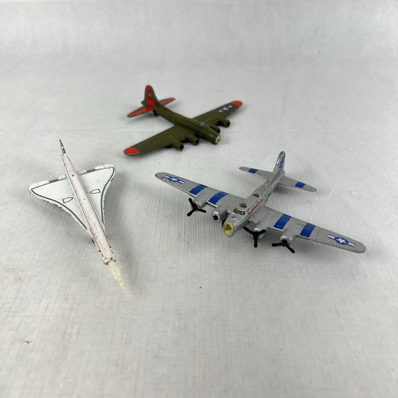 Diecast Military Lot Of 4 Planes British Airways Other Planes Not Mint
