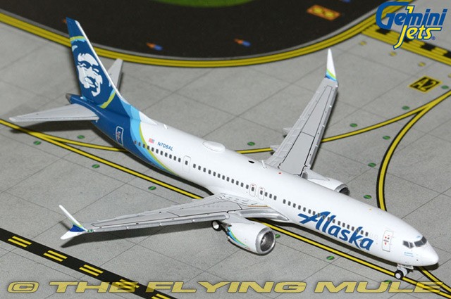 GeminiJets 1:400 737 MAX 9 Alaska Airlines N708AL