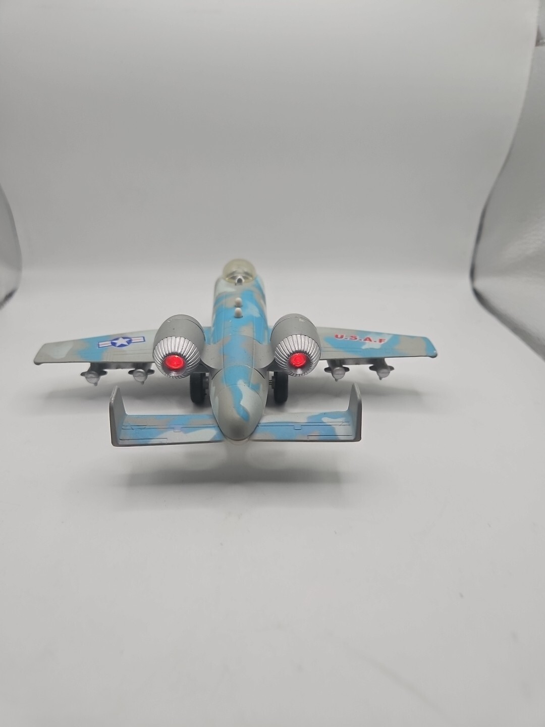 PMT Holdings A-10A Thunderbolt II Jet Friction Toy 6″ Long W/ Lights And Sounds