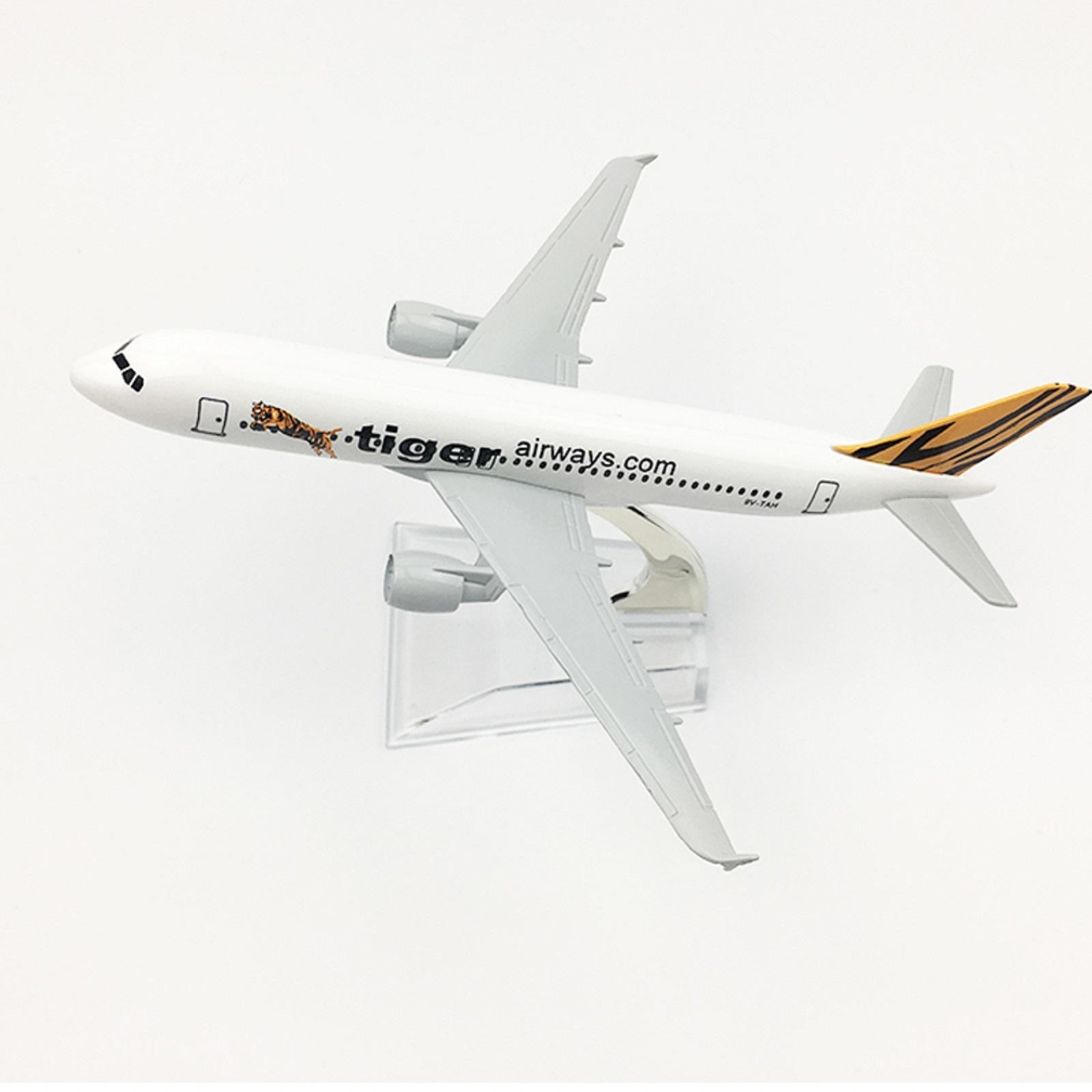 1/400 High Simulation Aircraft Singapore Tiger A320 Alloy Plane Model Airplane a