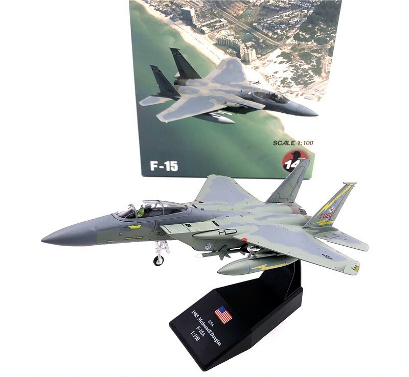 Wltk USAF F-15A Eagle 1985 Fighter 1/100 Diecast Aircraft Jet Model