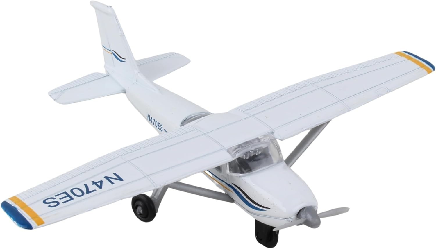 1:87 Scale Cessna 172 Diecast Plane with Flexible Runway for Kids & Collectors