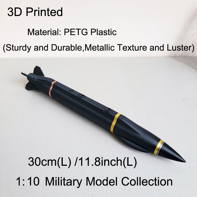 1:10 USAF Lockheed Martin MAKO Hypersonic Missile 30cm 3D Printed Military Model