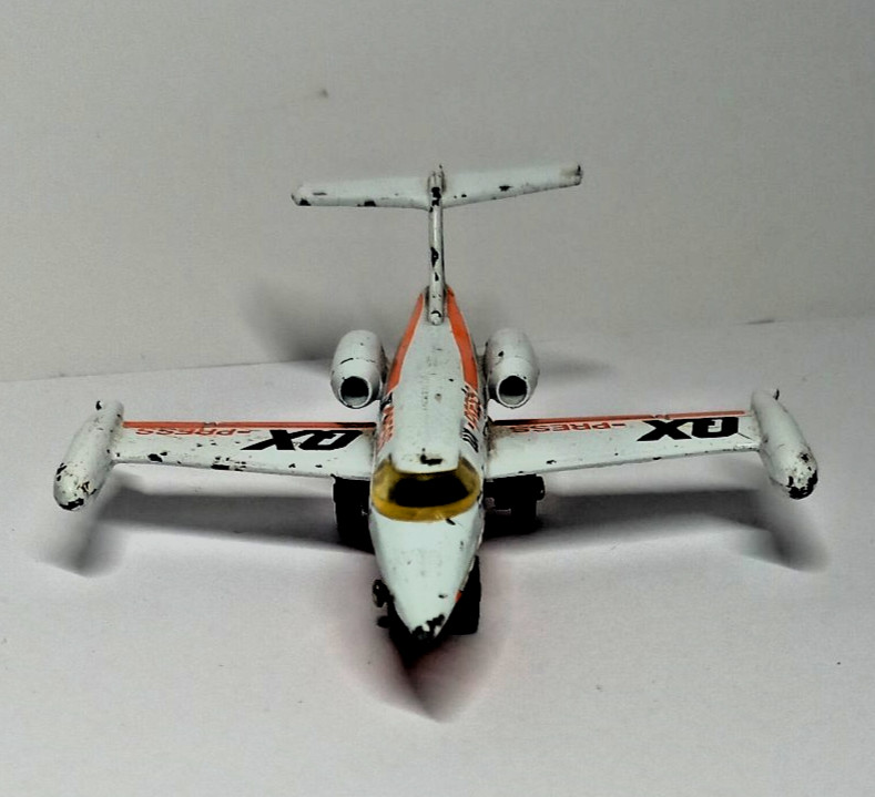 Matchbox Lesney SkyBusters Lear Jet Press Freight Courier Jet Plane Diecast 1973