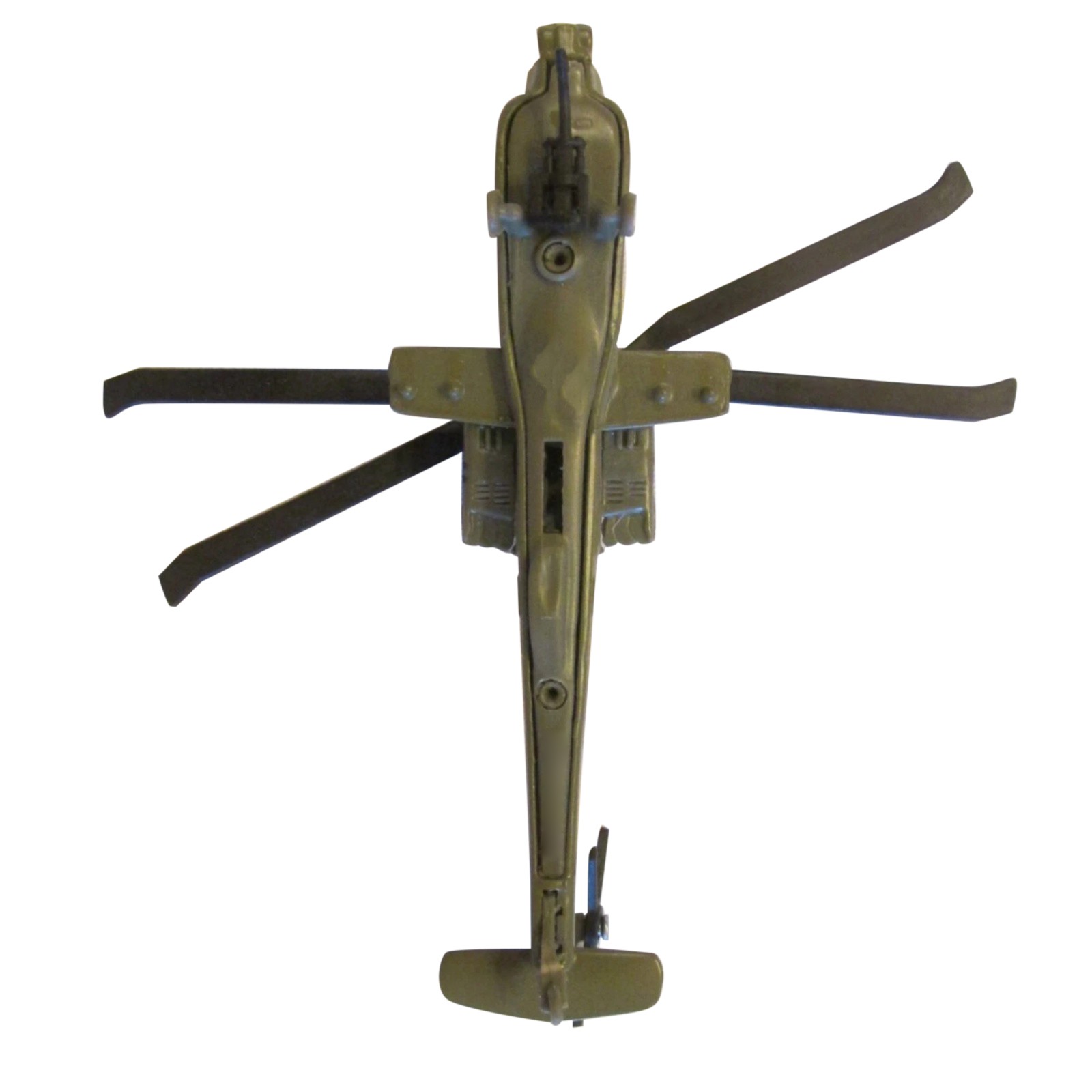 AH-64 Apache Attack Helicopter Model 1/130 Scale Alloy Plastic Display Replica