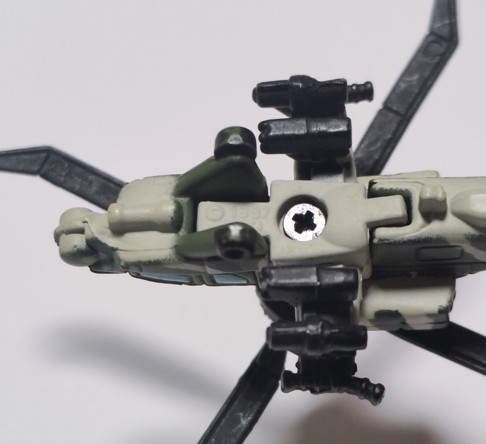 Micro Machines Military AH-64D Apache Longbow Helicopter Red Star Galoob 1997