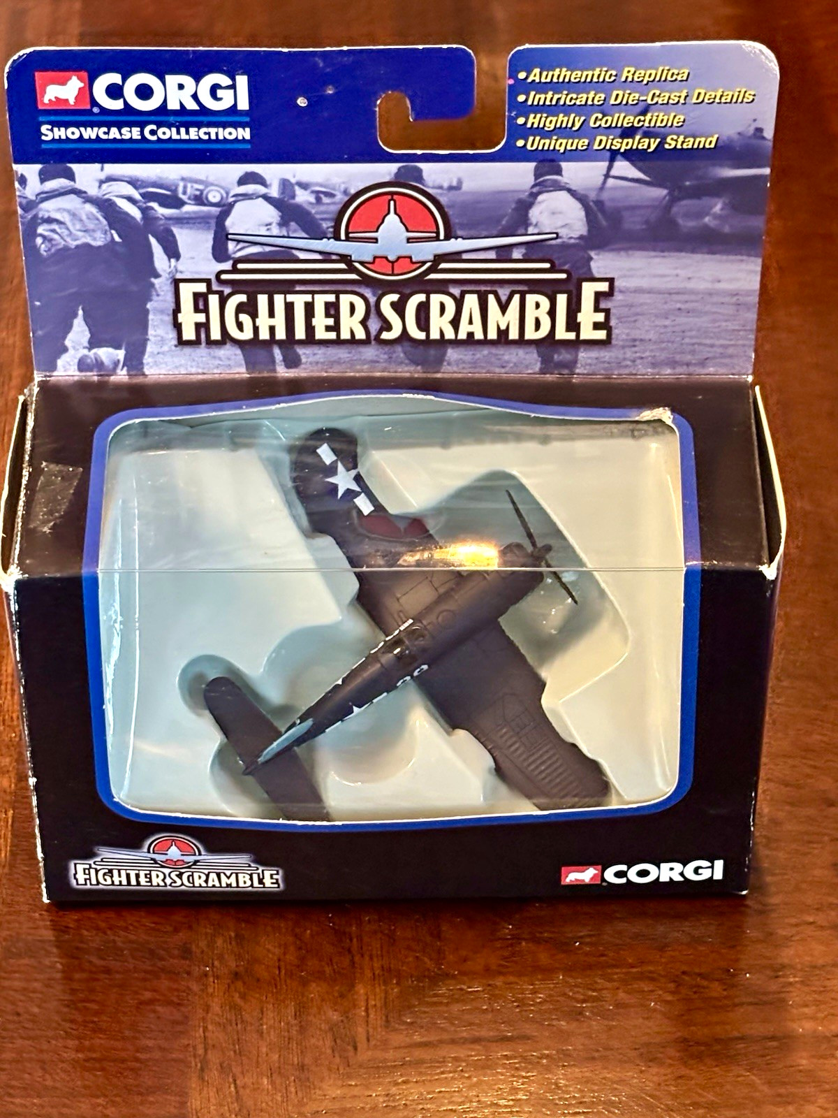 Corgi F-4U Corsair US Navy (Pacific) Diecast w/ Stand Plse read👇