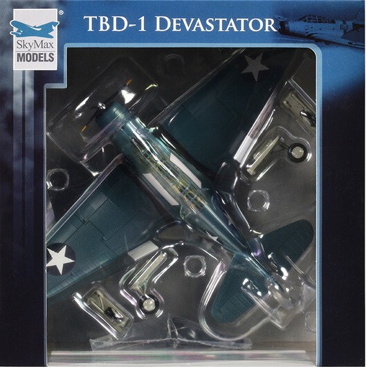 SkyMax Models 1:72 USN Douglas TBD-1 Devastator Torpedo Plane, E Lindsey, SM8012
