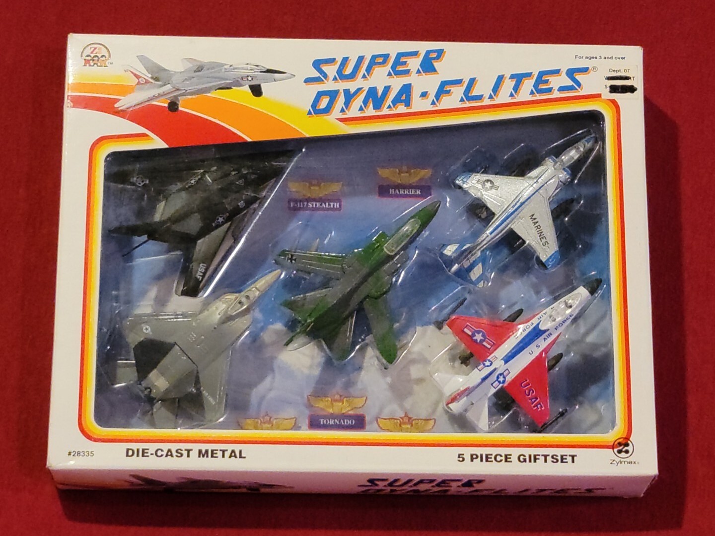 SUPER DYNA-FLITES DIE-CAST METAL FIGHTER JETS 5 PIECE GIFTSET ZYLMEX ✈️ RARE