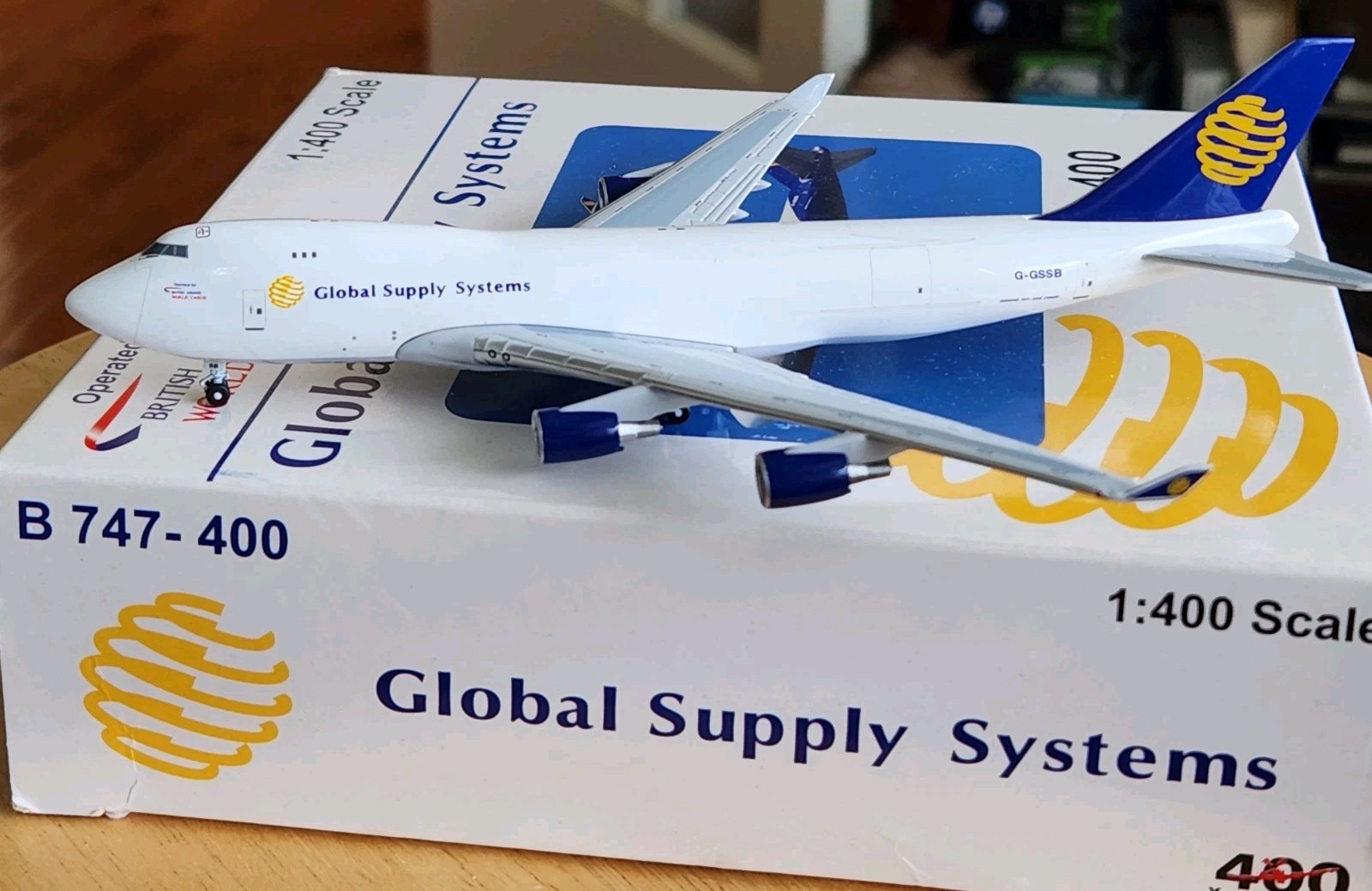 BigBird Your Craftsman 1:400 Global Supply Systems Boeing 747-400 G-GSSBBA Cargo