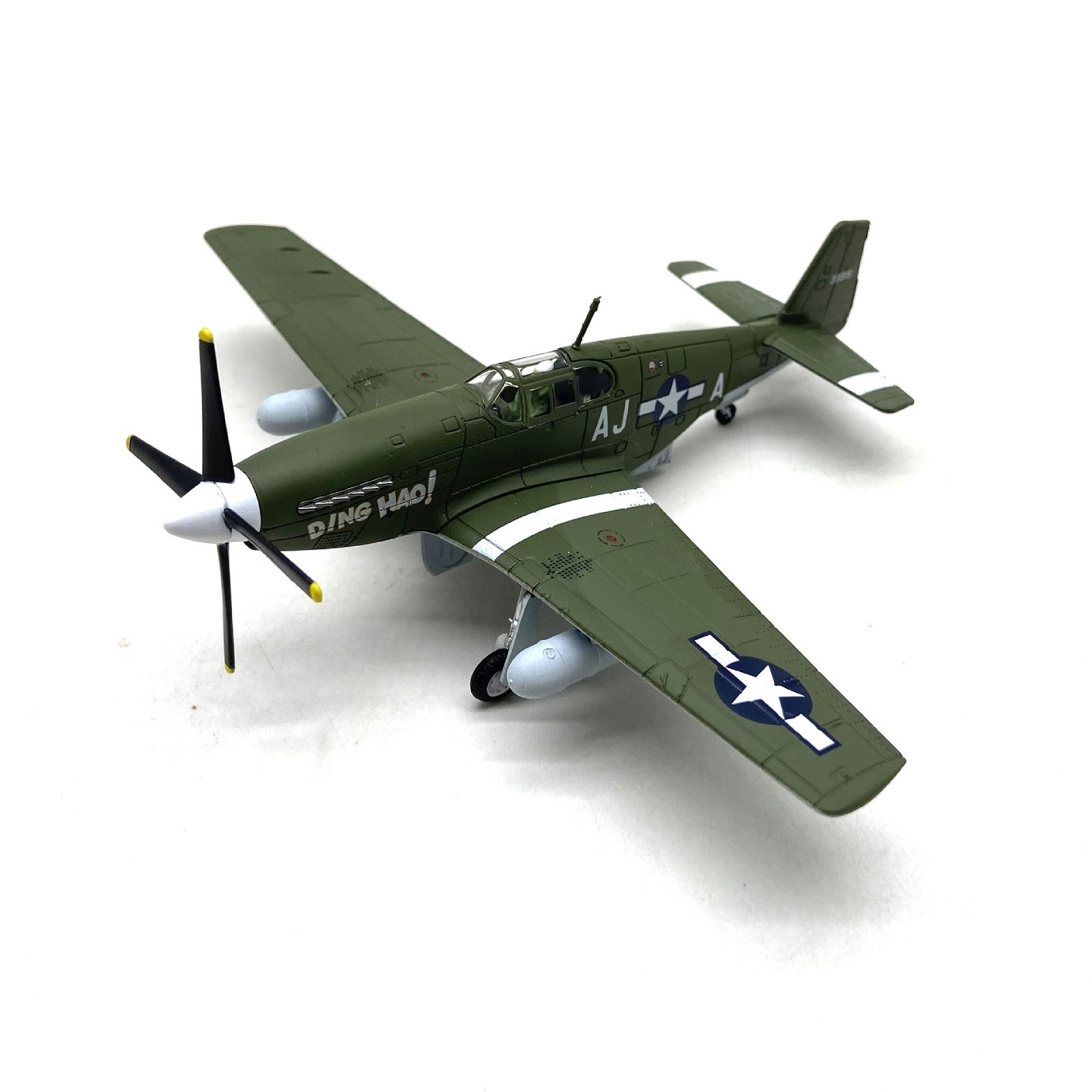 1:72 Military WW2 P-51B Mustang Fighter Alloy Aircraft Model Plane Ornaments G